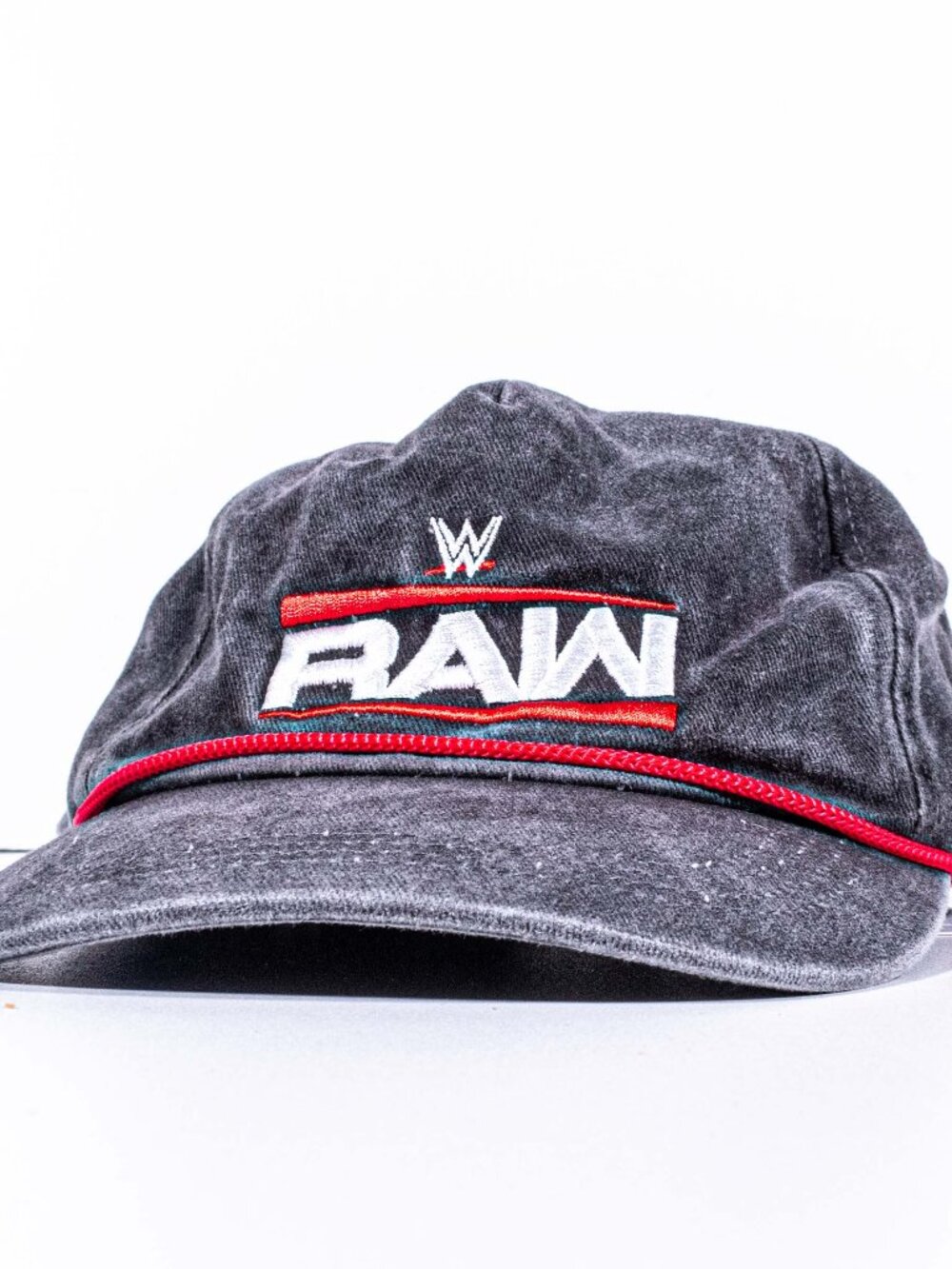 WWE Raw Netflix Debut VIP Exclusive Snapback Hat Cap Wrestling Promo Black Red